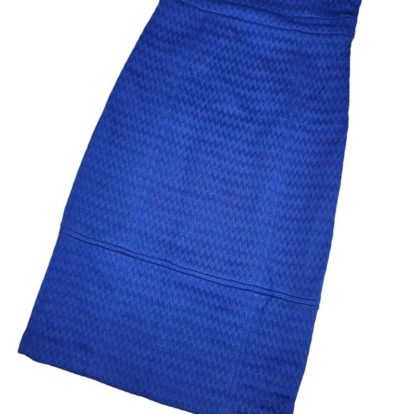 Tabitha saphire royal Blue Textured Sleeveless Sheath Dress Size 2 - Picture 6 of 6
